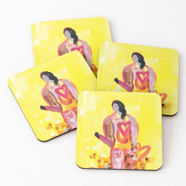 Item preview, 'Happy Woman' Self-Love Painting Series No.28 designed and sold by icecoolmountain.