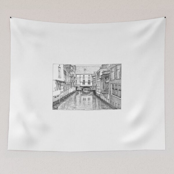 Item preview, Leiden Canal The Netherlands designed and sold by Dai Wynn Fine Art.