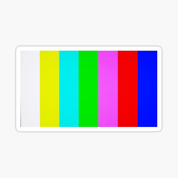 NO SIGNAL ~ Color Test Sticker