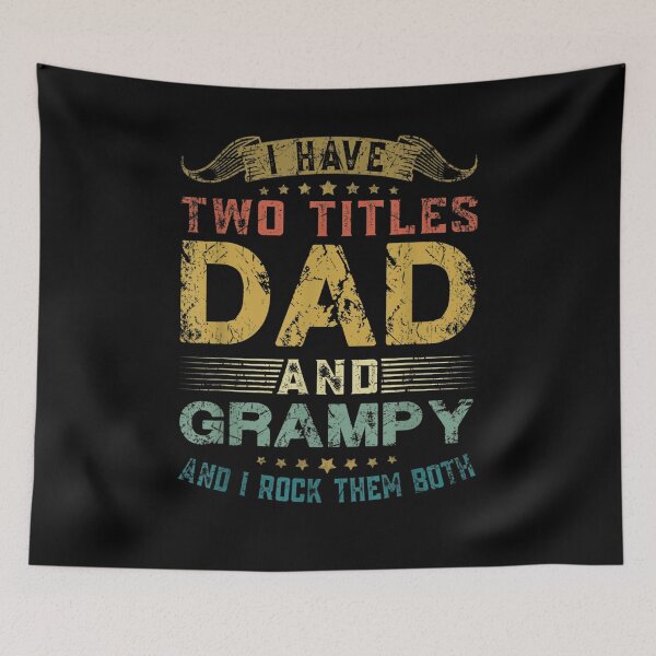 Aperçu de l'œuvre Mens I Have Two Titles Dad And Grampy Fun Gift Father's Day créée et vendue par mchargue12.