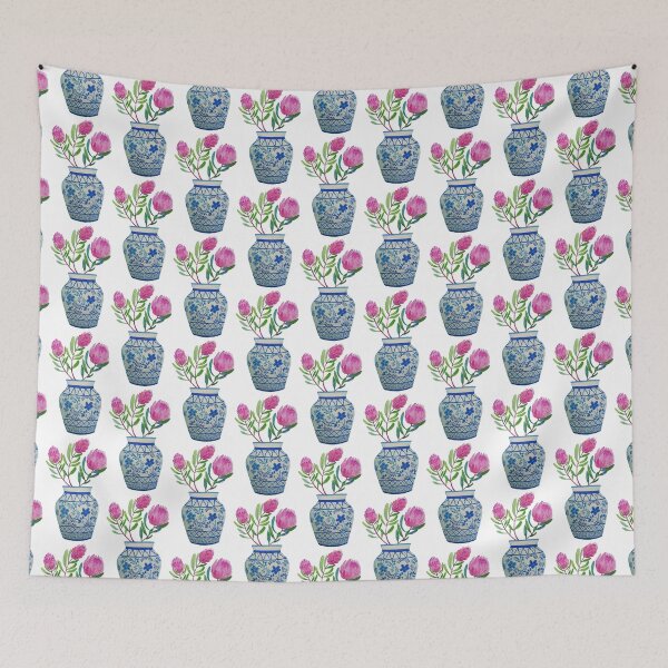 Item preview, Protea in blue porcelain designed and sold by Zainiamin.
