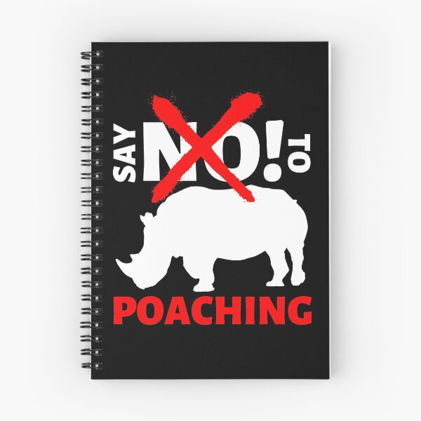 Item preview, say NO! to rhino poaching designed and sold by InsaneCorner.