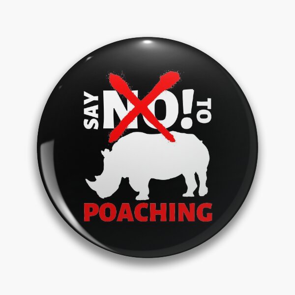 Item preview, say NO! to rhino poaching designed and sold by InsaneCorner.