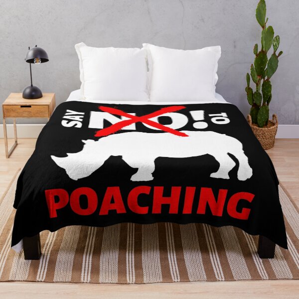 Item preview, say NO! to rhino poaching designed and sold by InsaneCorner.
