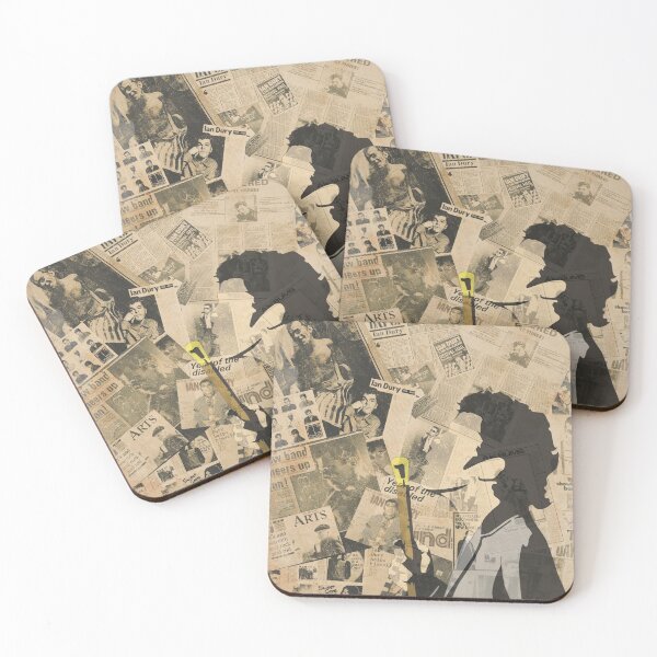 Item preview, ian dury minamist collage designed and sold by ehusami.