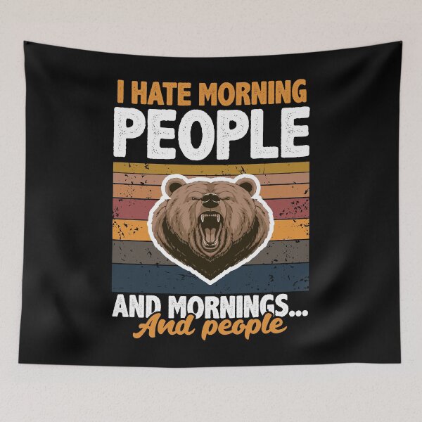 Item preview, I hate morning people 2 designed and sold by Macspayne.