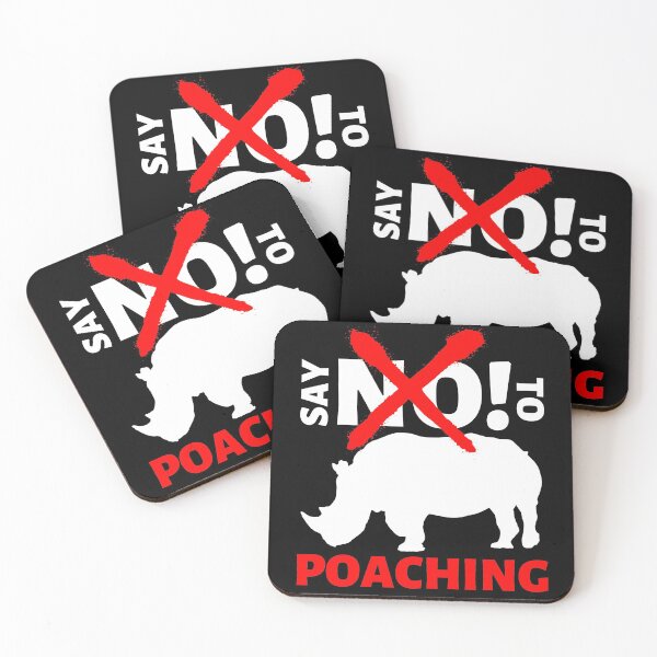 Item preview, say NO! to rhino poaching designed and sold by InsaneCorner.