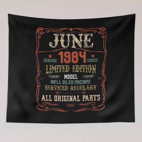 Item preview, June 1984 Birthday Vintage Model Funny 37th Bday Retro Gift  designed and sold by mchargue12.