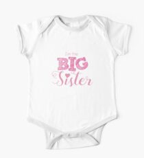 I'm the Big Sister Graphic Text One Piece - Short Sleeve