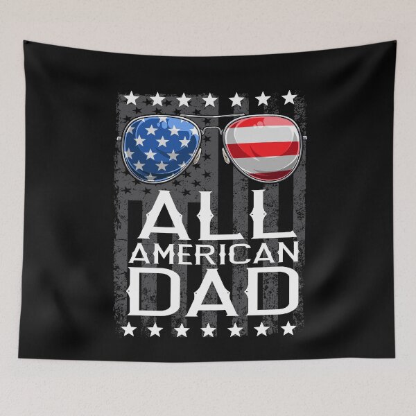 Item preview, All American dad 4th of July bang Sunglasses Family patriotic USA Flag designed and sold by hadlamcom.
