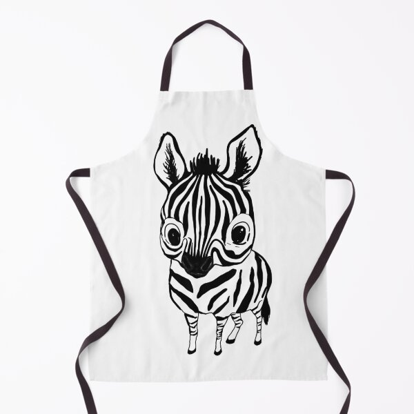 Item preview, Cartoon zebra. Black and white cute baby zebra. designed and sold by ZheltakovaIana.