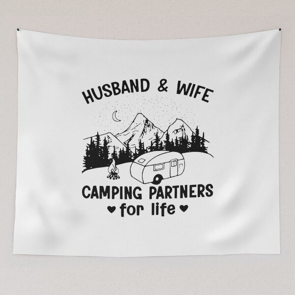 Item preview, HUSBAND AND WIFE CAMPING PARTNERS FOR LIFE designed and sold by Princez21.