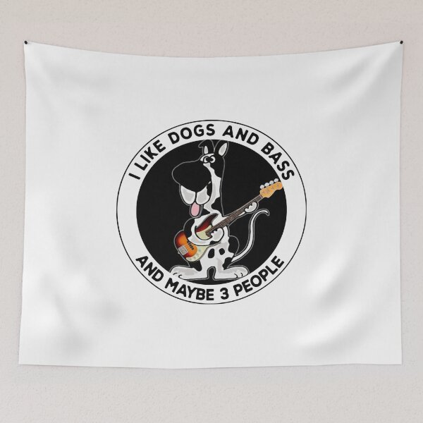 Item preview, I LIKE DOGS AND BASS AND MAYBE 3 PEOPLE designed and sold by Princez21.