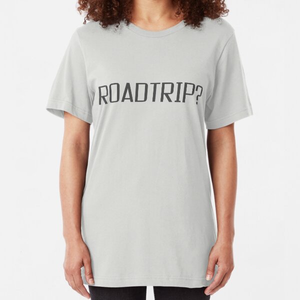 Roadtrip Travel Adventure Holiday Simple T shirt Sign Slim Fit T-Shirt