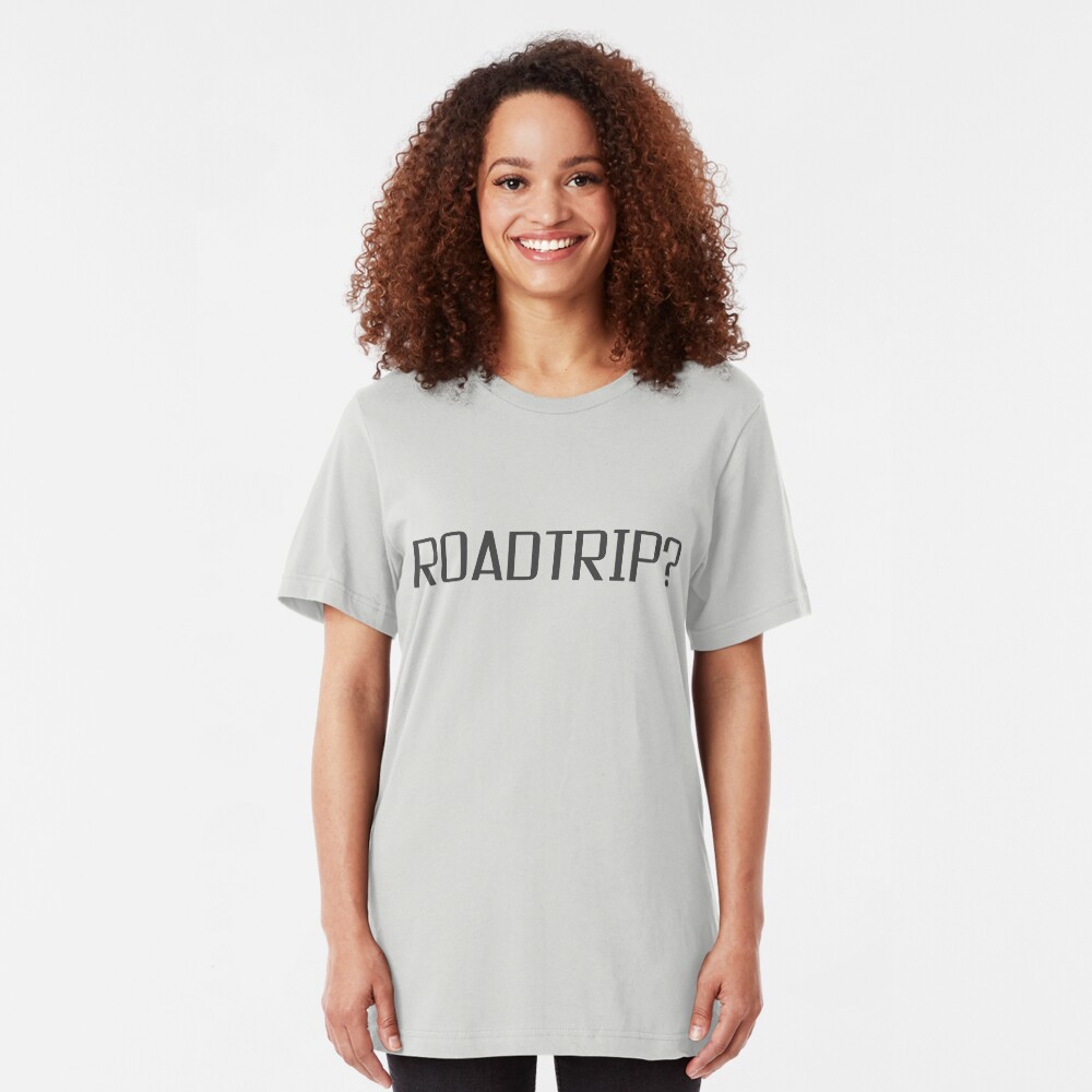 Roadtrip Travel Adventure Holiday Simple T shirt Sign Slim Fit T-Shirt