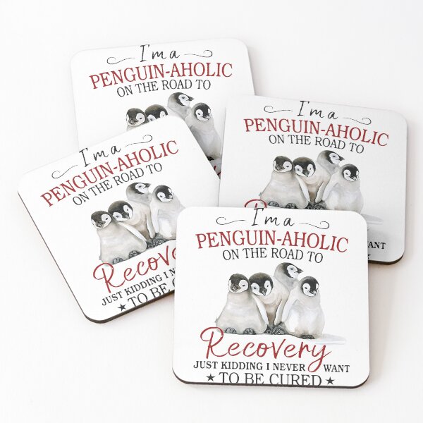 Item preview, I'M A PENGUIN AHOLIC ON THE ROAD TO RECOVERY designed and sold by Princez21.