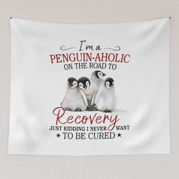 Item preview, I'M A PENGUIN AHOLIC ON THE ROAD TO RECOVERY designed and sold by Princez21.