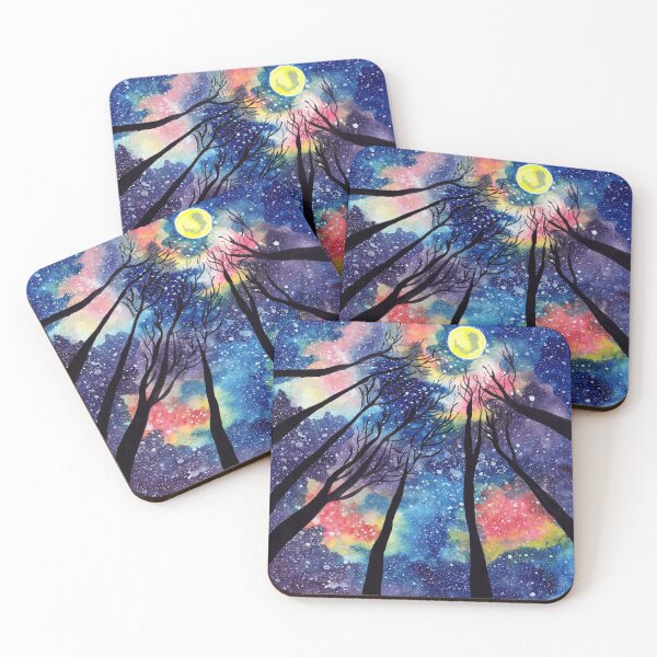 Item preview, Galaxy - blue moonlight sky designed and sold by sushMitaM.