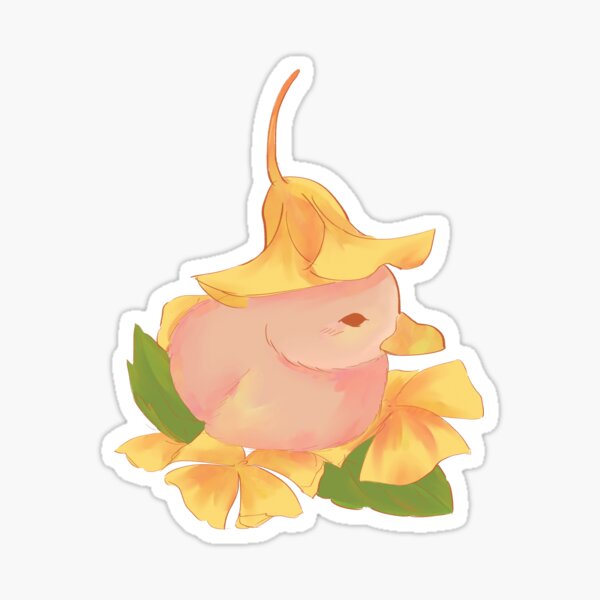 chibird — Flower-hat duck believes good things are coming