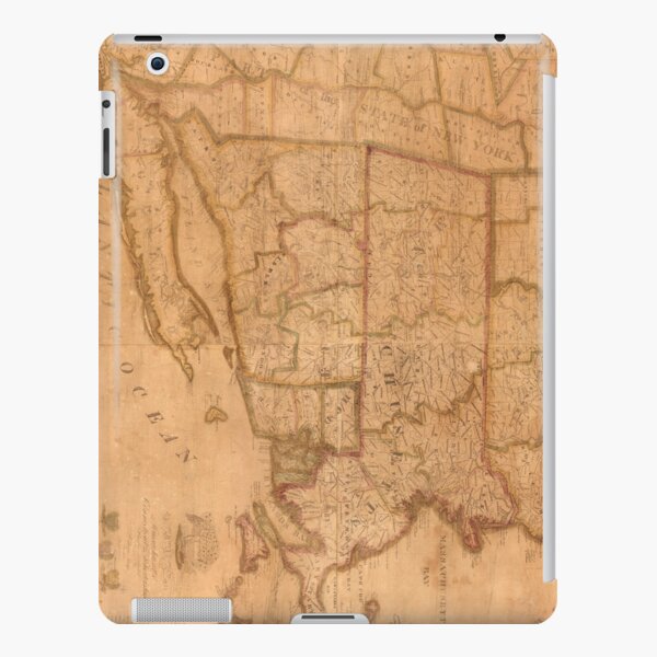 Vintage Map of New England States (1843) iPad Snap Case