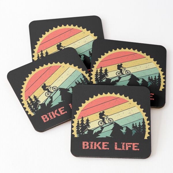 Artikelvorschau, Vintage Mountainbike Retro Sonnenuntergang Fahrradleben entworfen und verkauft von MiloHarris.
