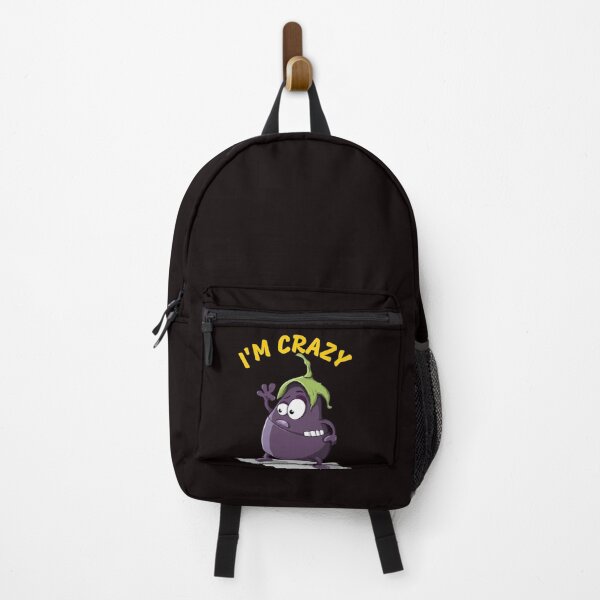 Item preview, I'M CRAZY - FUNNY AND CUTE EGGPLANT designed and sold by BadihanKhaled.