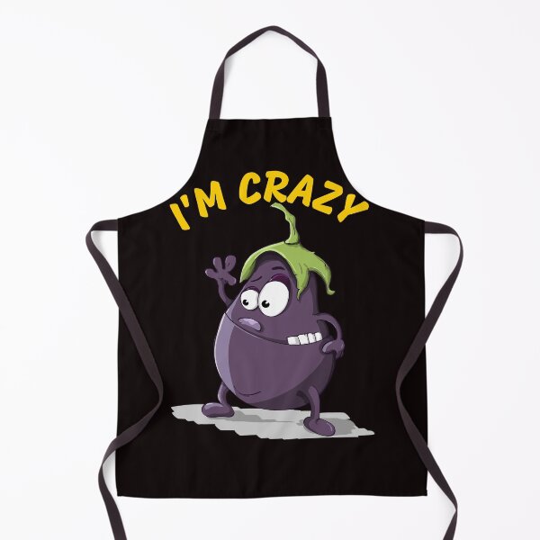 Item preview, I'M CRAZY - FUNNY AND CUTE EGGPLANT designed and sold by BadihanKhaled.
