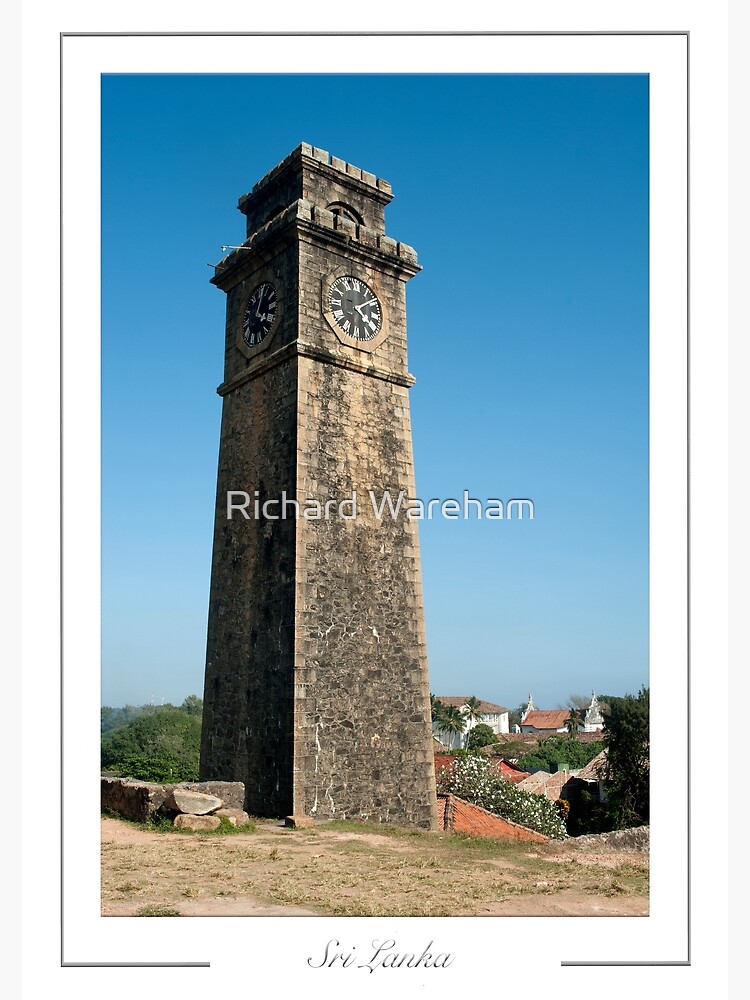 "Galle Sri Lanka Clock tower on the ramparts of the old Dutch built