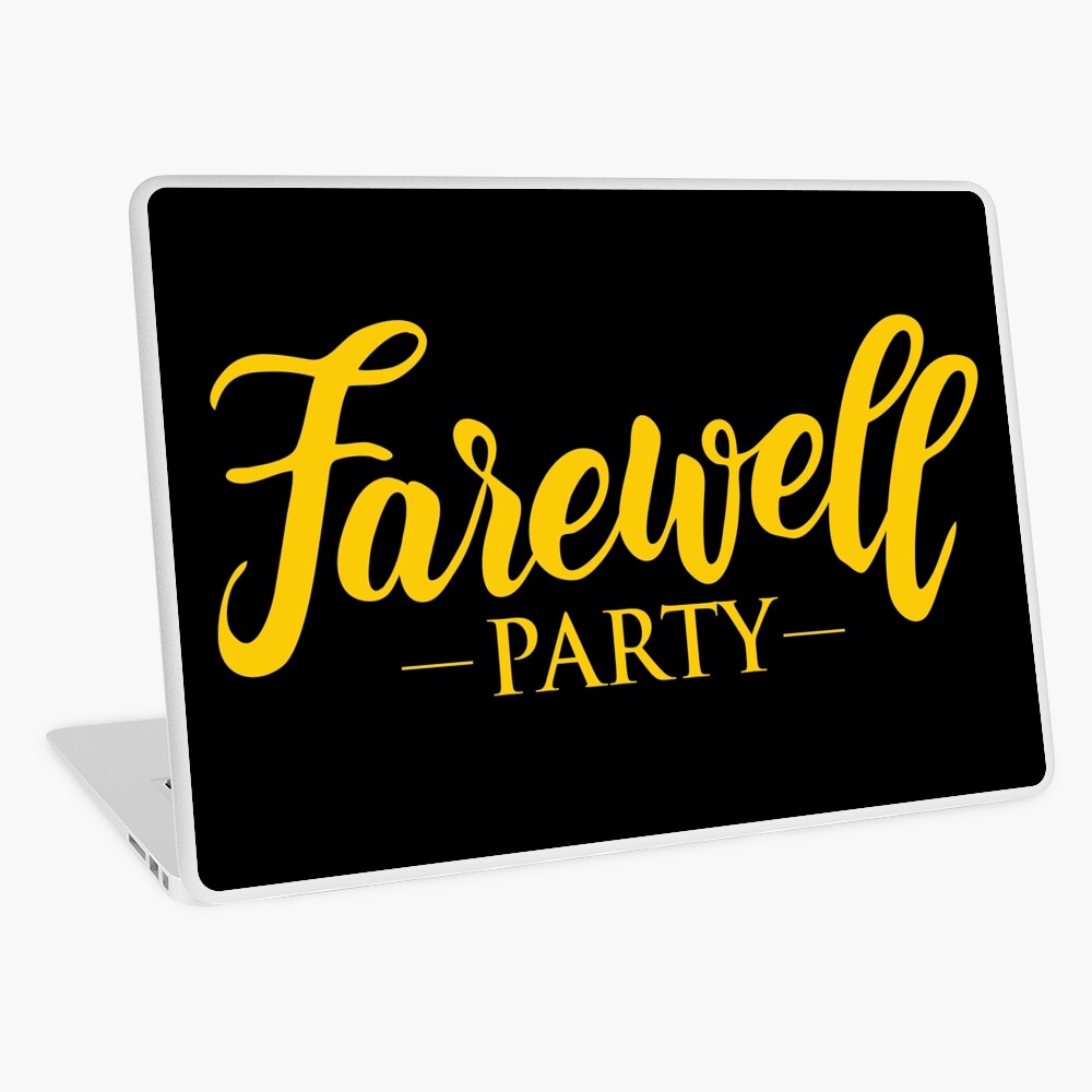 Flat Farewell Party Design On White Royalty Free SVG, Cliparts, Vectors,  and Stock Illustration. Image 135859904.