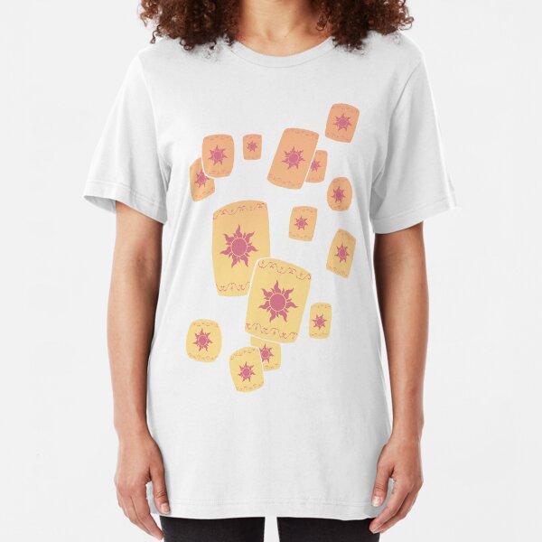 Floating Lanterns Gleam Slim Fit T-Shirt