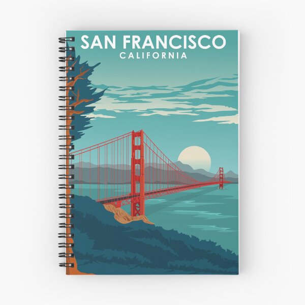 Artikelvorschau, San Francisco Kalifornien Reiseposter Golden Gate Bridge entworfen und verkauft von Stadify.