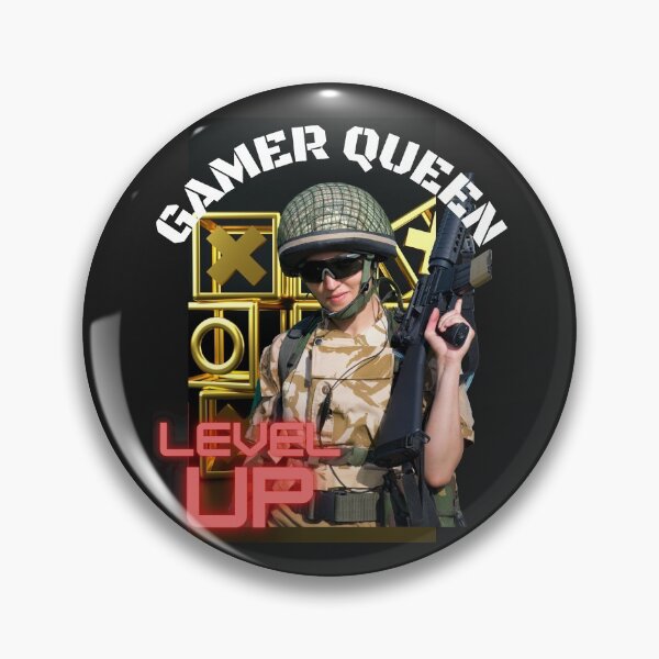 Item preview, GAMER QUEEN, COMBAT GIRL, VR GIRL, VR MEME, designed and sold by R B Chrystal.