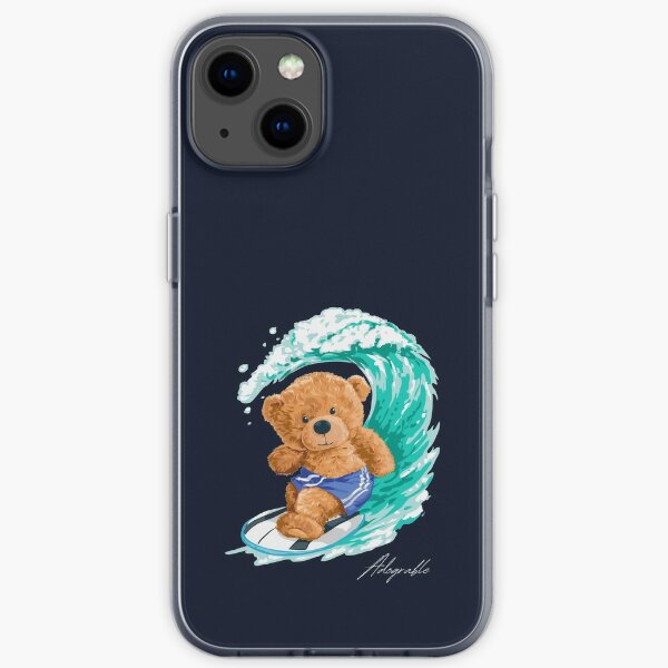 Cute Surfing Bear - Adograble iPhone Soft Case
