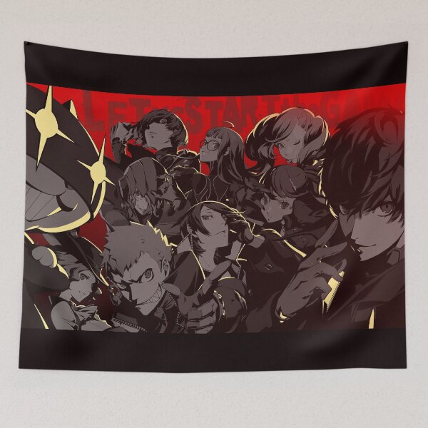 Item preview, Phantom Thieves of Hearts (Kasumi and Black Mask Version) designed and sold by VelvetZone.