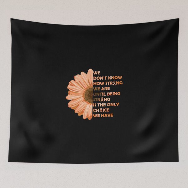 Item preview, Being Strong Orange Flower Leukemia Awareness designed and sold by allahamher.