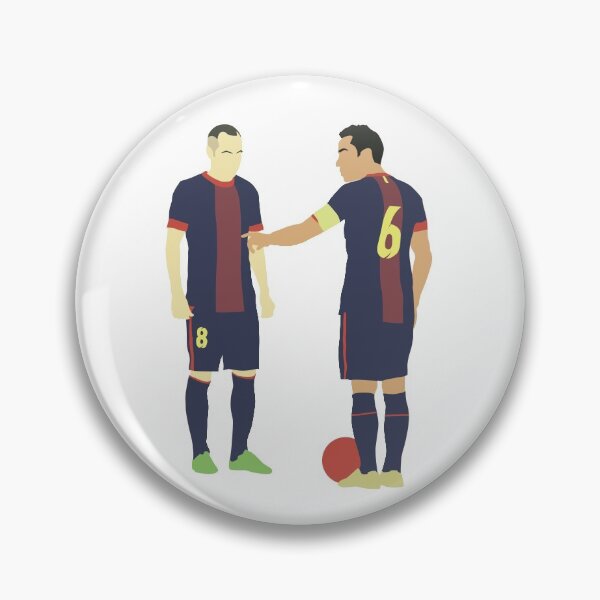 Item preview, Xavi & Andres Iniesta Barcelona Midfield Duo Maestro (Black) designed and sold by Jackshun.