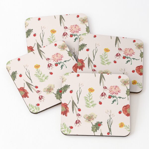 Item preview, Floral Garden and Lady Bugs designed and sold by ZucyakSa.