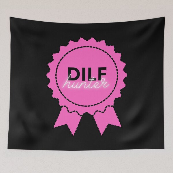 Item preview, DILF Hunter Pink-Black Ribbon designed and sold by CaitU.