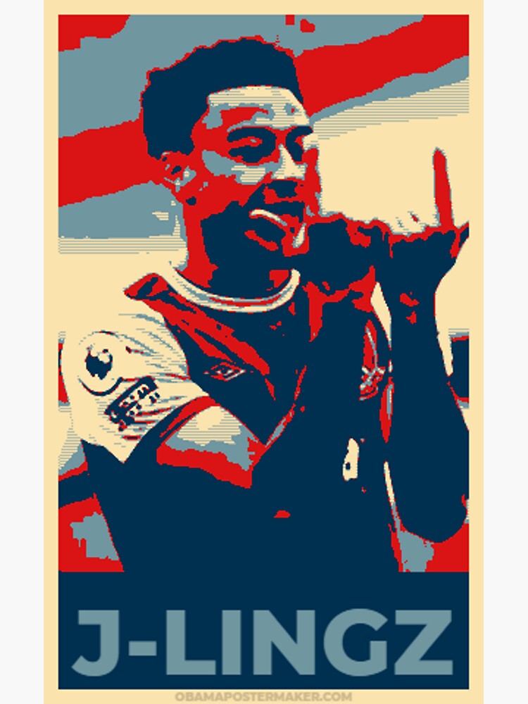 Jesse Lingard Pink Jersey Sticker Poster for Sale by Hevding