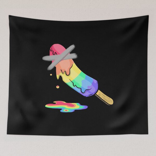 Item preview, Gay Pride Banana Ice Cream designed and sold by Mixture-DESIGN.