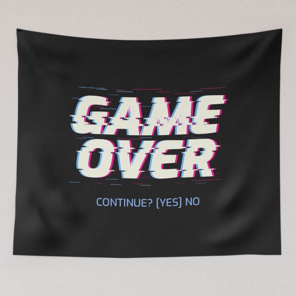 Item preview, Gamer T-ShirtGame Over Continue Yes Or No  designed and sold by BeacoMars.