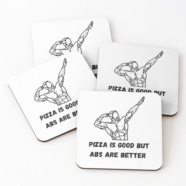 Item preview, Pizza is good but abs are better,body builder  designed and sold by Lineemme.
