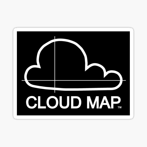 Cloud Map logo Sticker