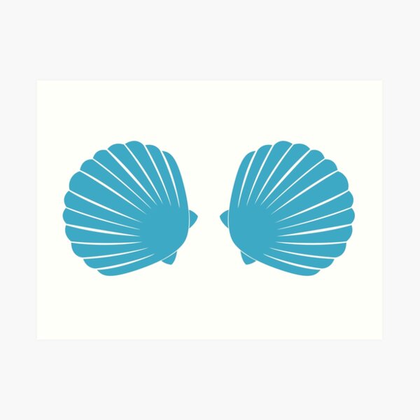 Mermaid Shells Art Print
