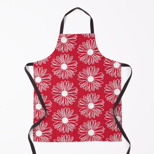 Item preview, Red and White Floral Pattern - Daisy- designed and sold by thelustrous.