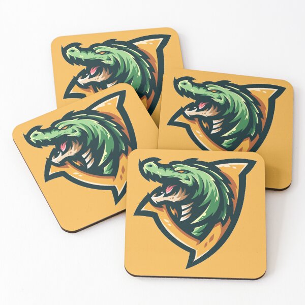 Item preview, cool animal gaming logo design alligator designed and sold by Design Repo.