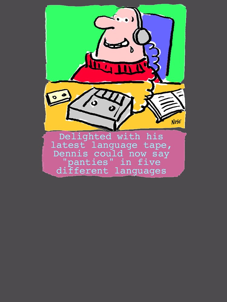 Thumbnail 6 of 6, Premium Oversized Sweatshirt, Cartoon - Language Lessons Pervert. designed and sold by NigelSutherland.
