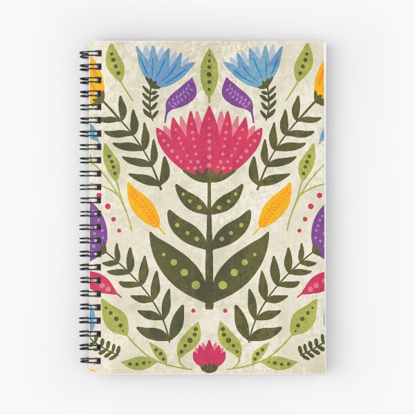 Item preview, Folk Art Flowers I designed and sold by Divyam Chaya Bernstein.