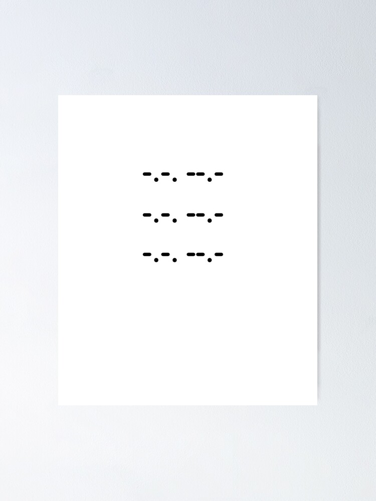 Póster «CQ CQ CQ Código Morse Radioaficionado / Radioaficionado» de ...