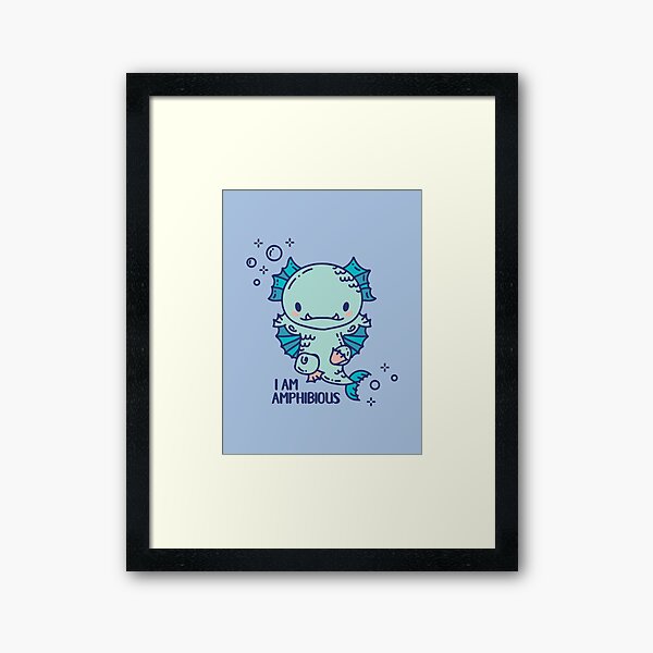 Item preview, Cute Amphibious monster swimmer designed and sold by SPIRIMAL.